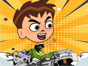 Ben 10 Crazy Truck Driving Game Arcade Game