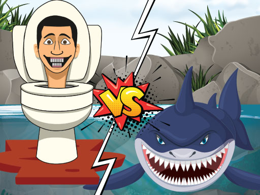 Hungry Shark Vs Skibidi Jump Challenge Arcade Game