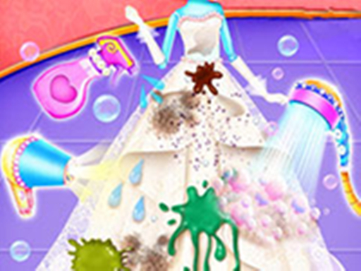 Princess Wedding Cleaning - Washing & Fixing Online Game Cleanup Game