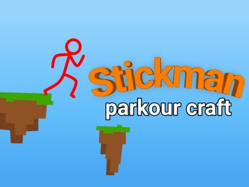 Stickman Parkour Craft - Online Obstacle Runner Arcade Game