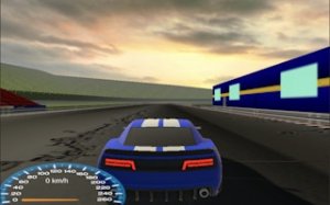 Blue Car Racing: Arcade Driving Challenge