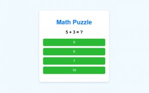Math Puzzle Game for Kids Online