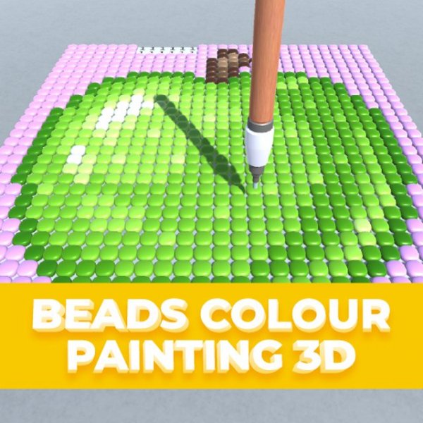 Beads Colour Painting 3D Online Puzzle Game